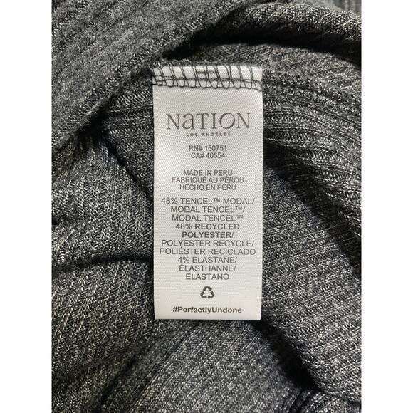 Nation Los Angeles 'Penn' Grey Tencel Dress Size M - Picture 5 of 5